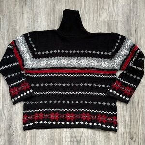 Vintage Private Eyes Women's Nordic Sweater Sz 3X